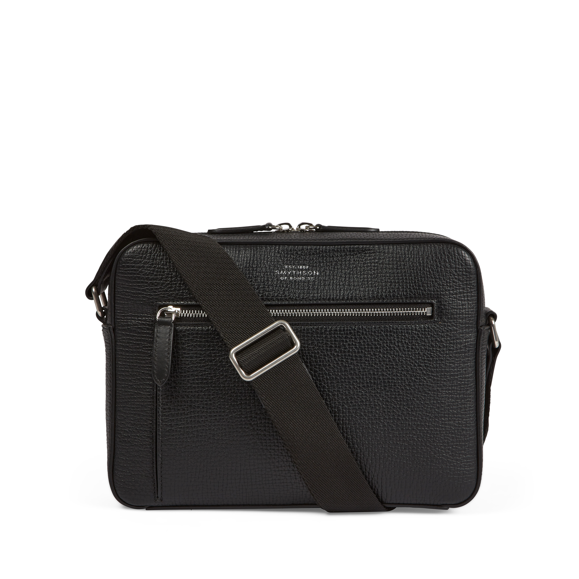 Zip Crossbody Bag in Ludlow in Black | Smythson United States