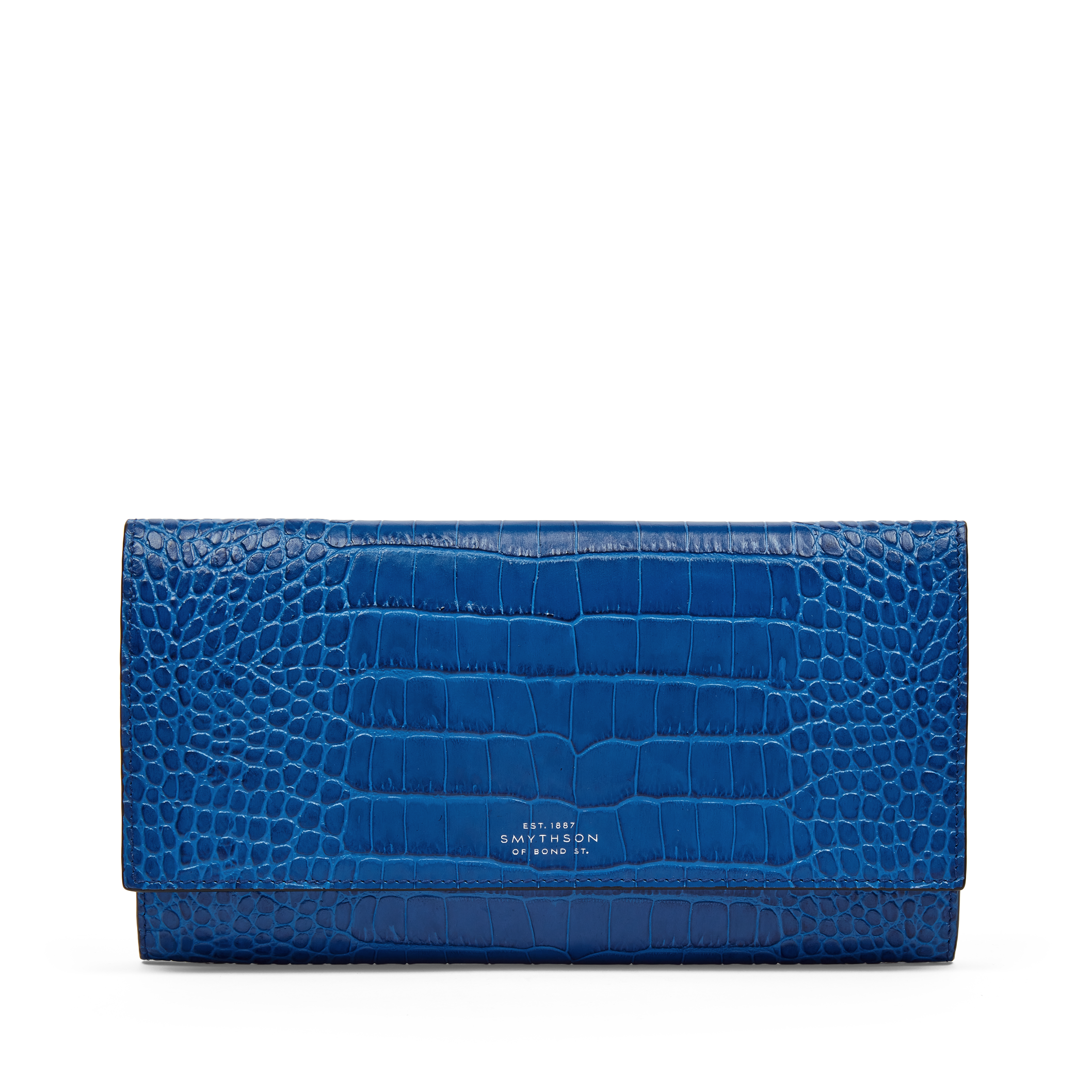 Marshall Travel Wallet in Mara in Cerulean | Smythson United States